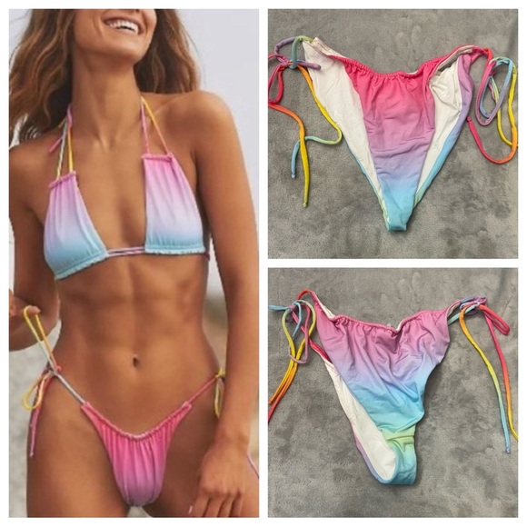 NEW! Monica Hansen Beachwear MHB miami vice string bikini bottoms 10673 - Picture 1 of 9